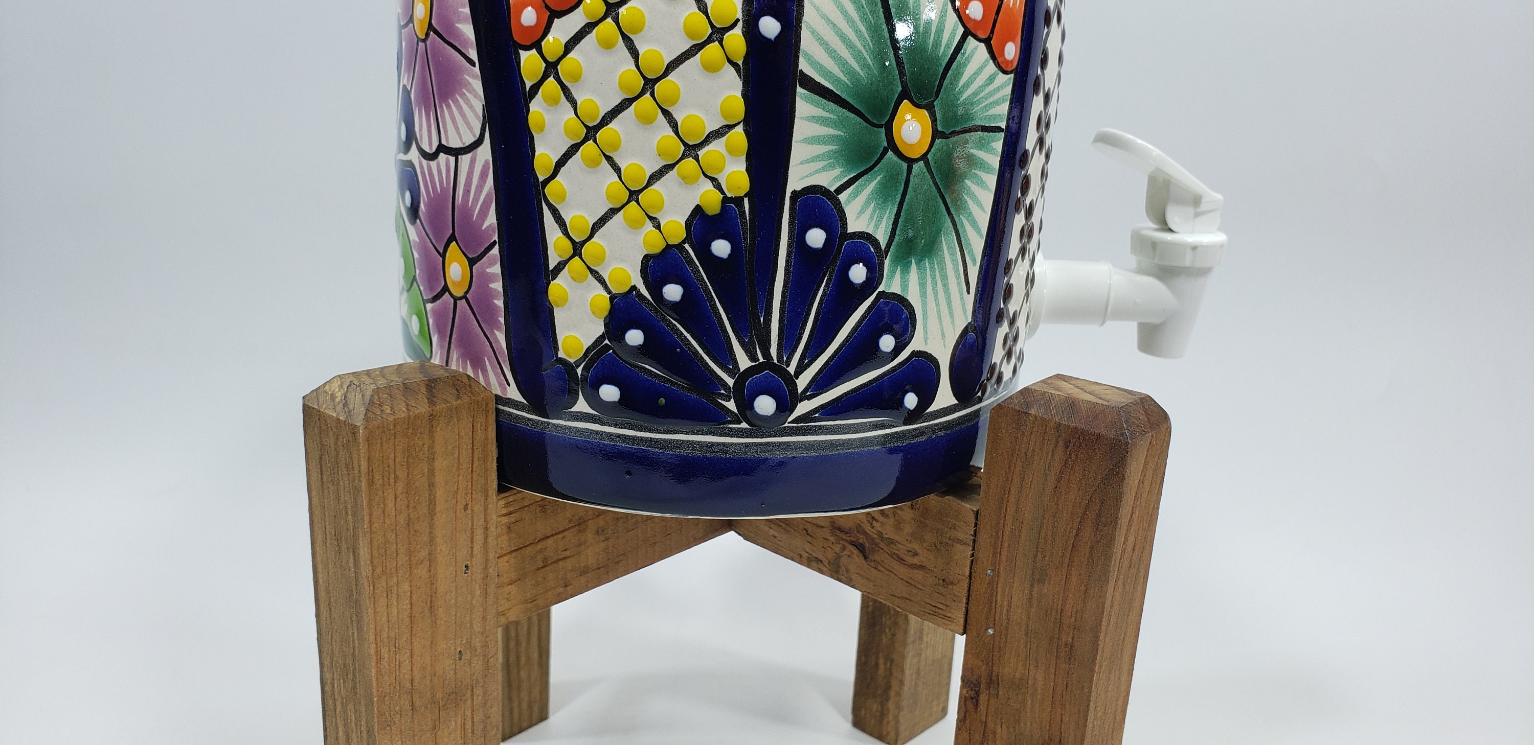 Small Ceramic Water Dispenser crock Spigot and Stand Base Etsy