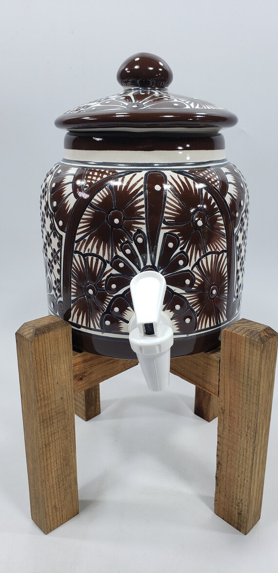 Small Ceramic Water Dispenser crock Spigot and Stand Base Etsy
