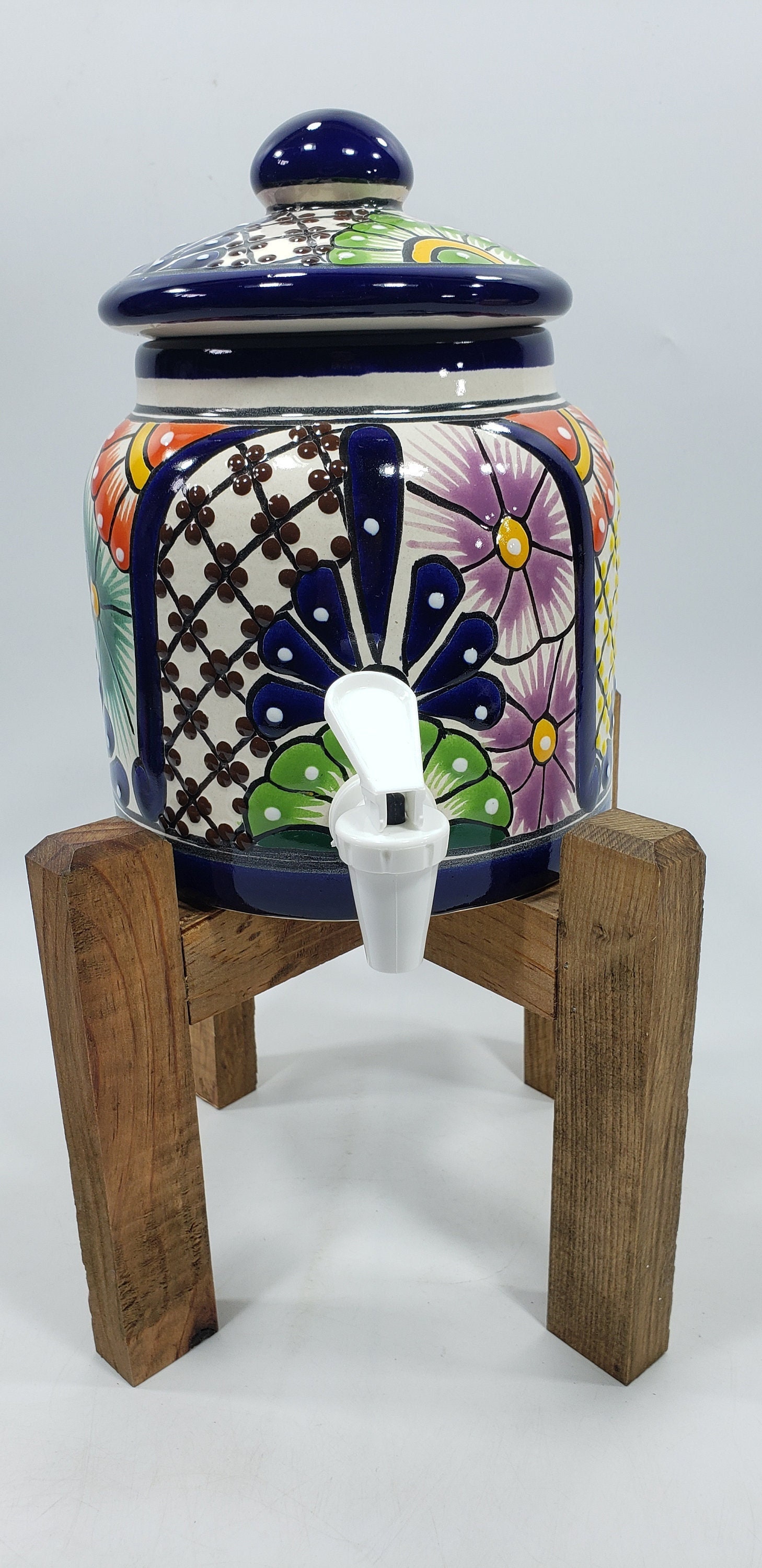 Small Ceramic Water Dispenser crock Spigot and Stand Base Etsy