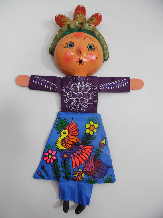 Coconut Shell MASK WITH Canvas BODY Handmade Hand Painted Etsy