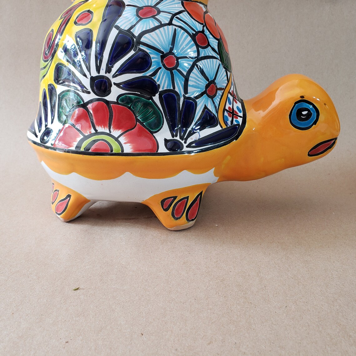 PLANT POT Hand Painted Ceramic Planter Mexican Colorful Etsy