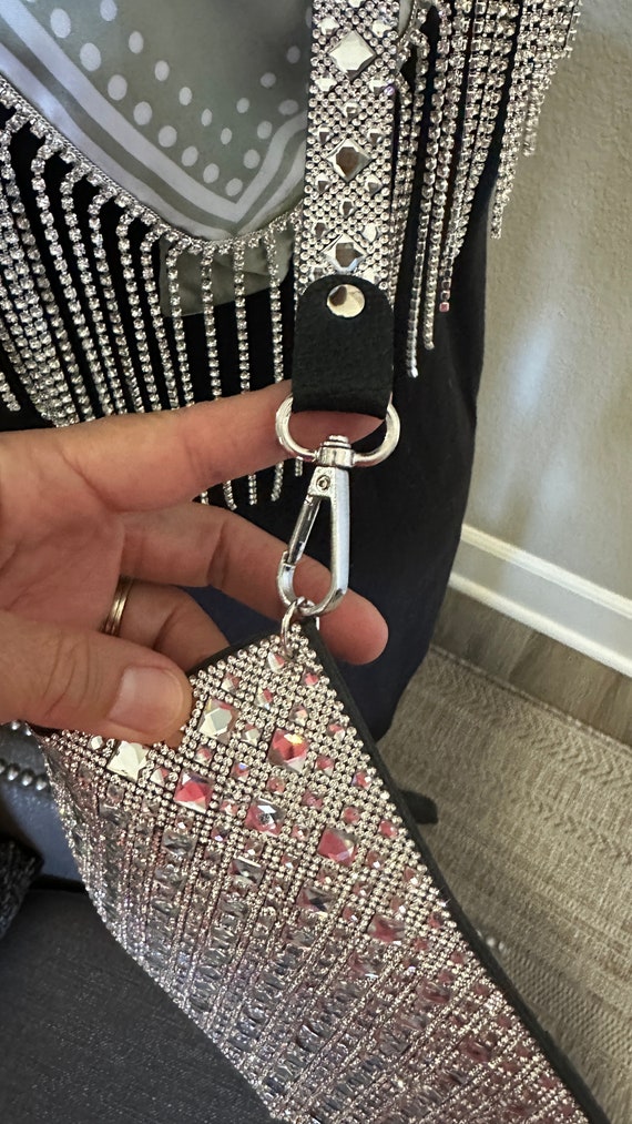 Rhinestone crossbody bag store
