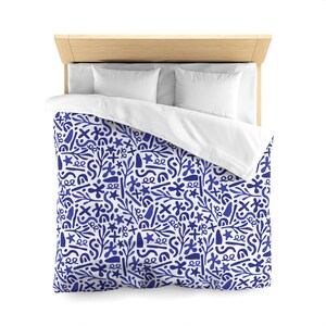 Vibrant Abstract Microfiber Duvet Cover, Modern Bedding for Home Décor, Stylish Bedroom Gift, Bright Patterned Cover, Cozy Bedspread