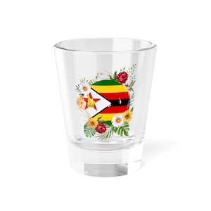 Zimbabwe Flag Shot Glass