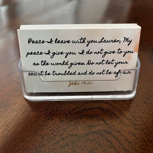Tarjetas de las Sagradas Escrituras personalizadas