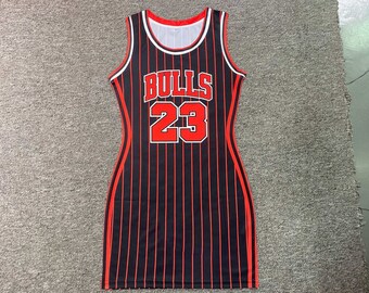 Chicago Bulls Jersey Dress - Etsy Australia