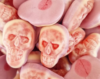 Słodycze w kształcie czaszek wypełnione galaretką - Słodycze piankowe - Słodycze na Halloween - Torby na psikusy - Wybierz i wymieszaj - Cukierki na Halloween - Słodycze na Halloween - Czaszki
