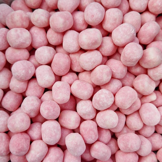 Strawberry Bonbons - Traditional Sweets - Strawberry Sweets - Pink Sweets - Gluten Free Sweets - Vegeterian Sweets - Hard Sweets - Toffees