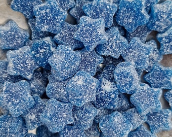 Fizzy Blue Raspberry Gummy Stars – Vegan Pick n Mix