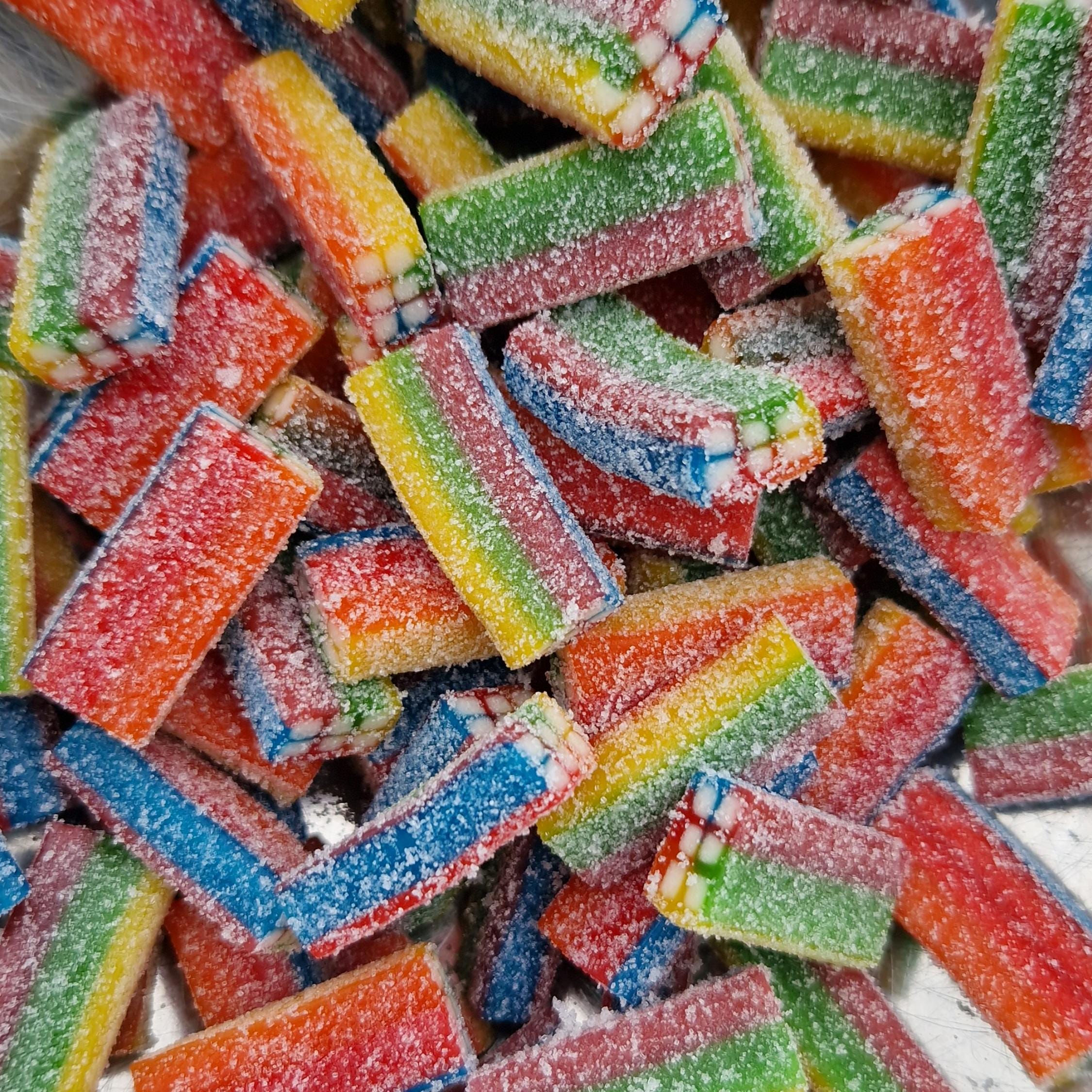 Rainbow Liquorice Bricks – Sour Fruit Candy, Pride Gift - Etsy