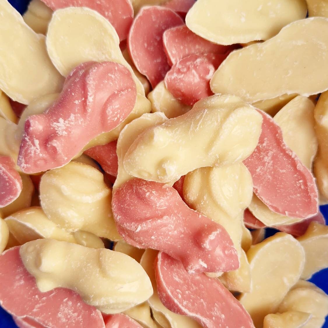 Pink White Mice Chocolate Mice Traditional Mice Sweets Etsy UK