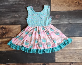 Cupcake Tank Ruffle Dress