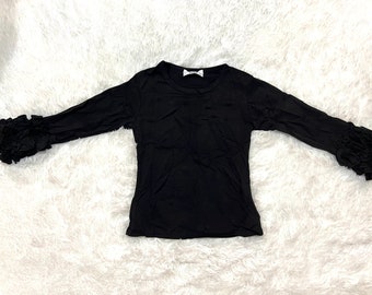 Black Long Sleeve Icing Top