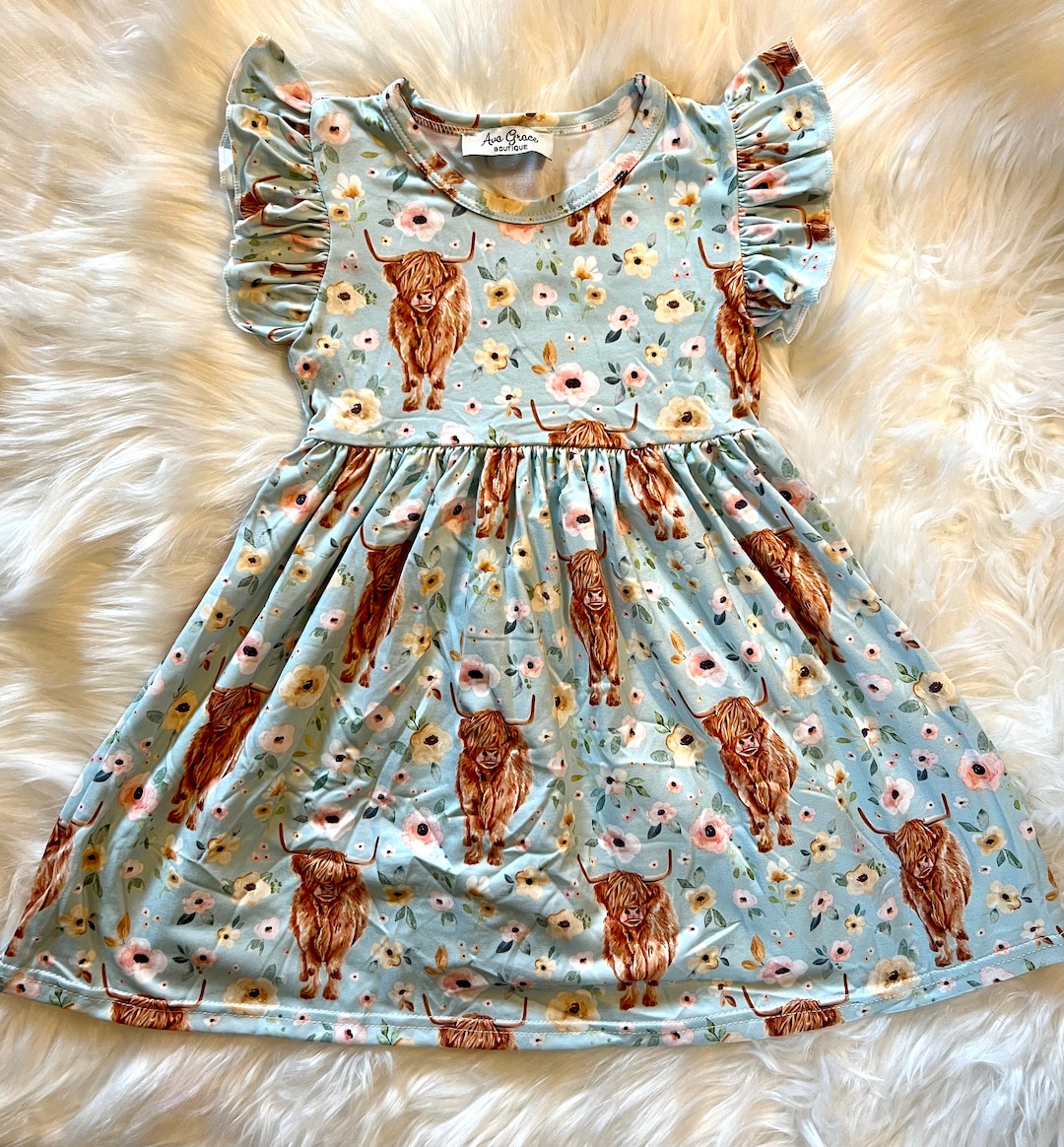 Sofia Highland Cows Dress