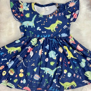 Dinosaur Twirly Dress