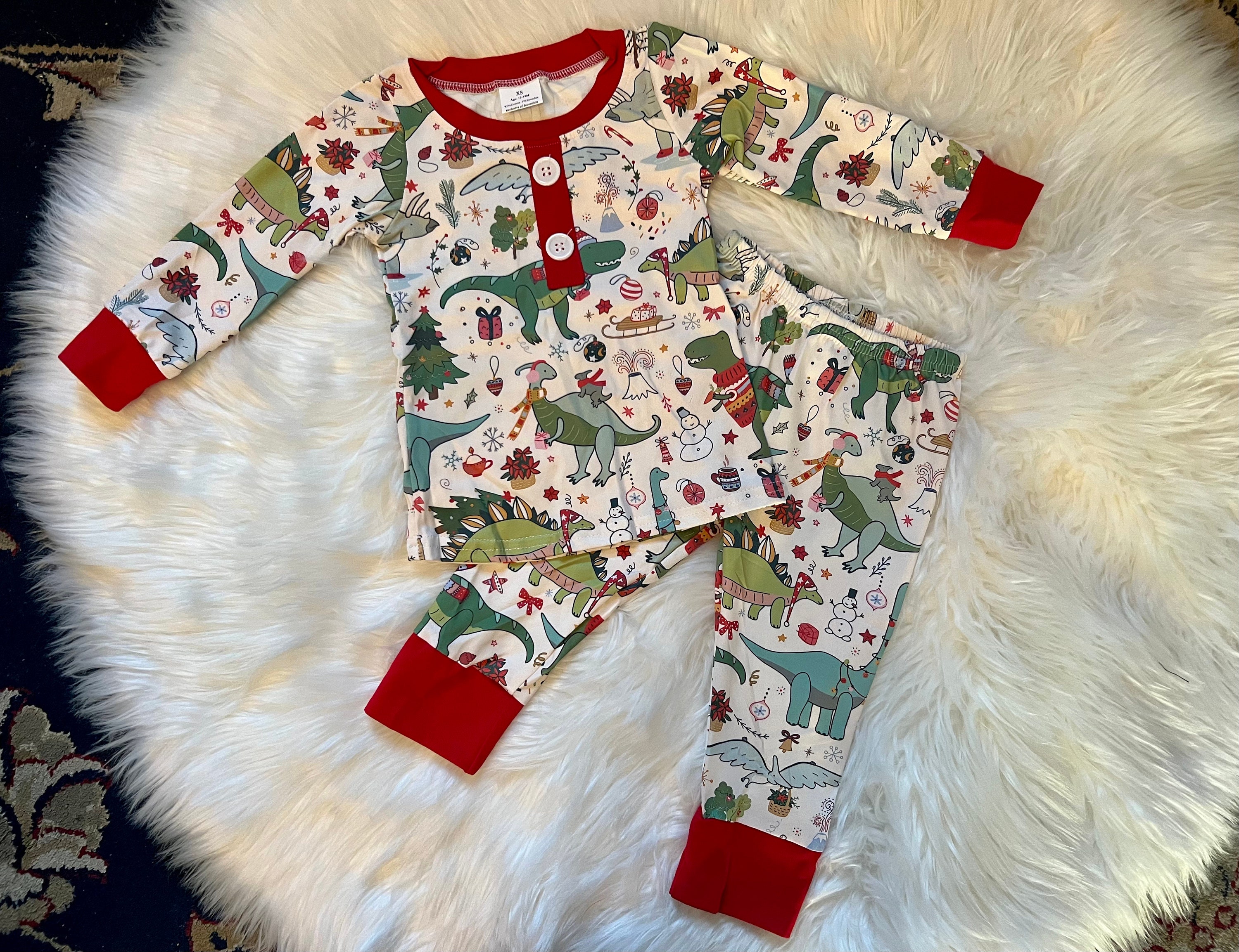 Family Dino Pajamas Etsy Canada
