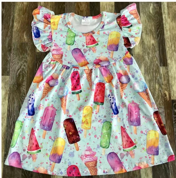 white christmas dresses Ice Cream Social Birthday Dress