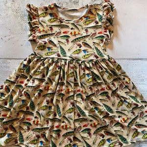 Fishing Print Dress