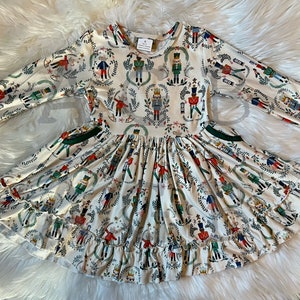 Nutcracker Twirly Ruffle Dress