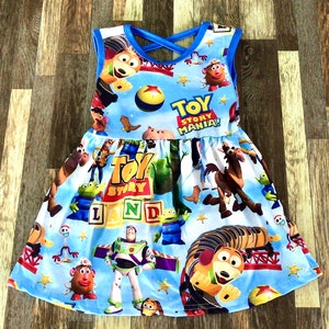 Toy Character Tank Criss Cross Girl Dress