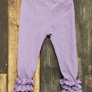 Leggings de glaseado morado claro