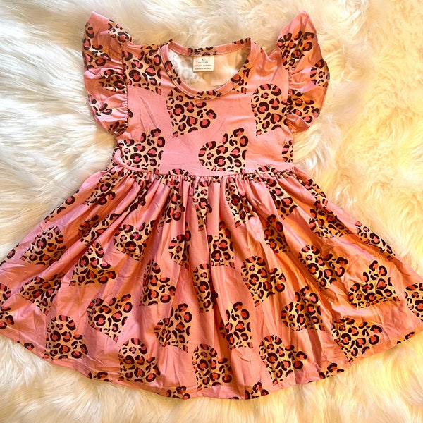 Pink Leopard Dress Etsy