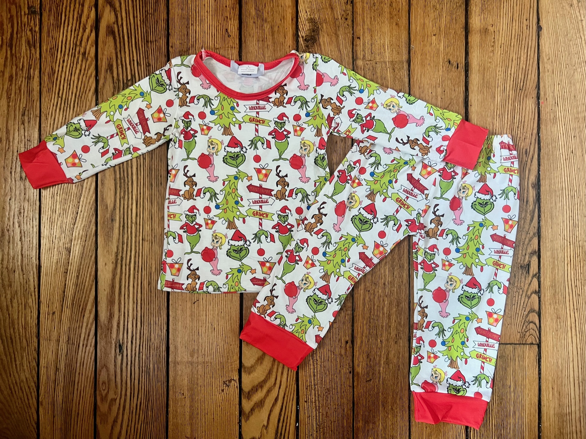Girls Grinch Pajamas Etsy Canada