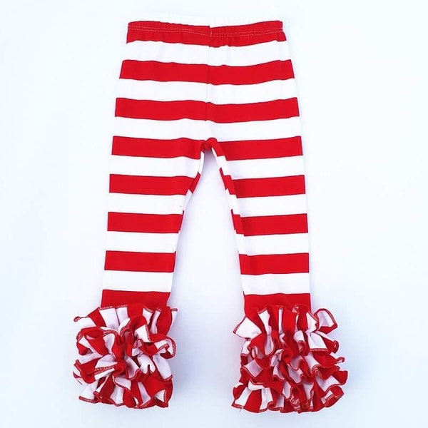 Red/White Stripes Icing Legging