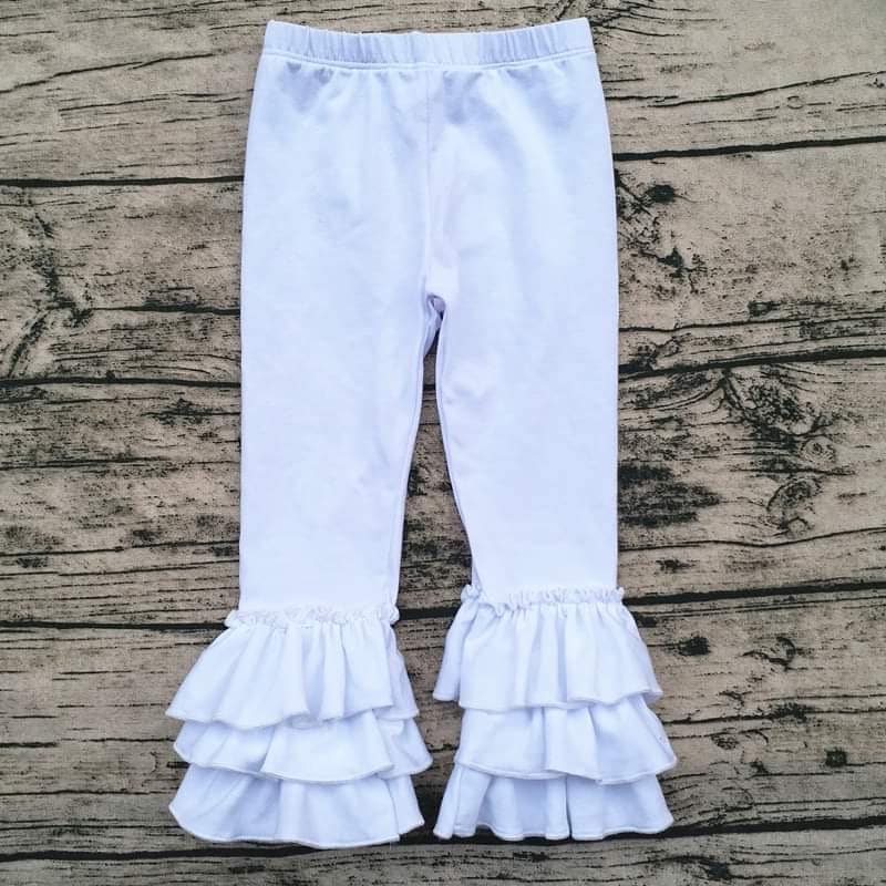 Leggings With Gorgeous Lace Ruffles / Abailable in 2 Colors / Girls Leggings  / Ruffle Leggings for Girls 