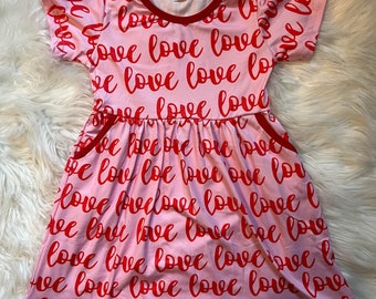 Valentine Love Pocket Dress