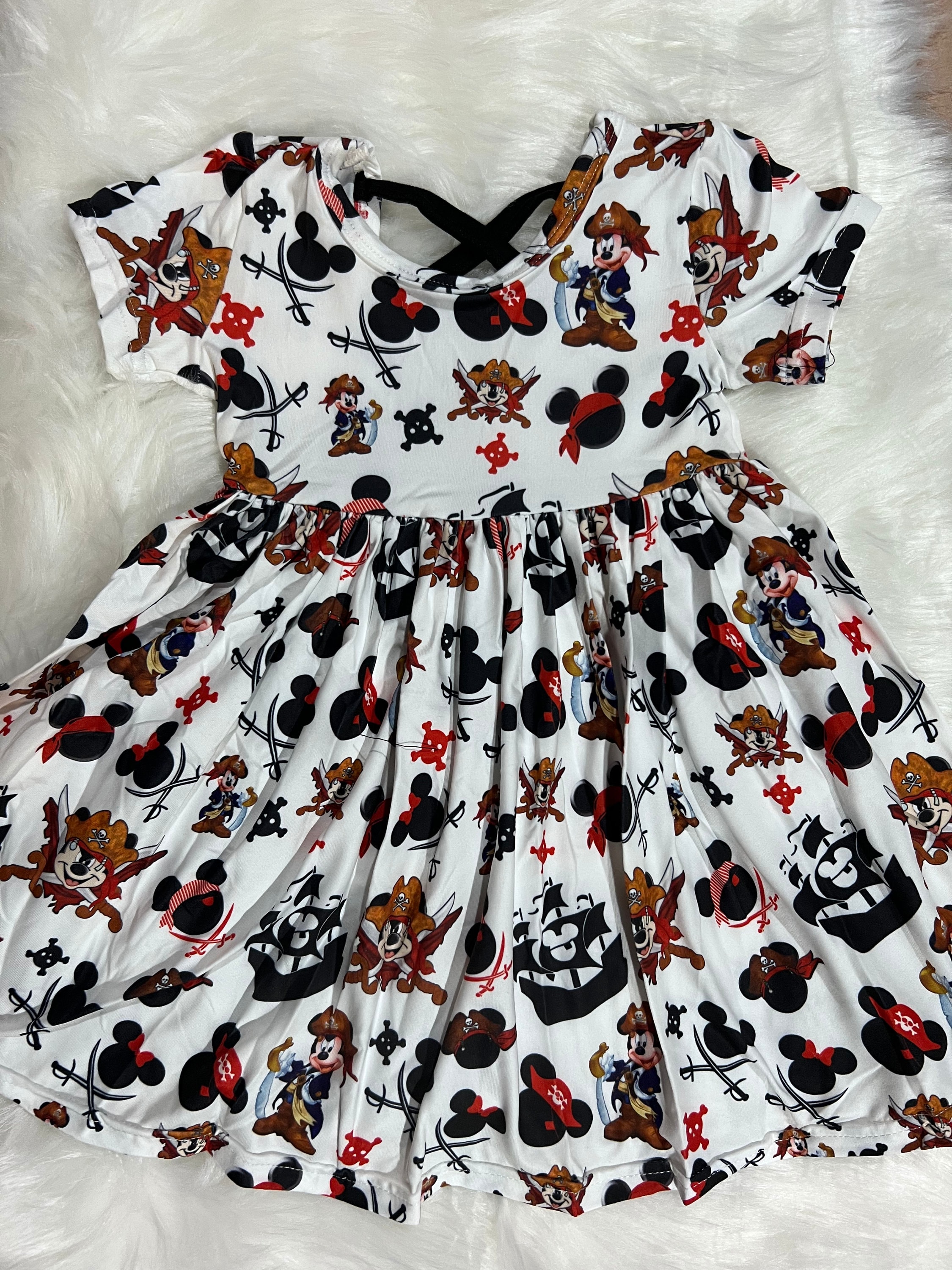 Pirate Mouse Short Sleeve Criss Cross Dress