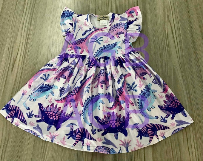 Dinosaur Twirly Dress