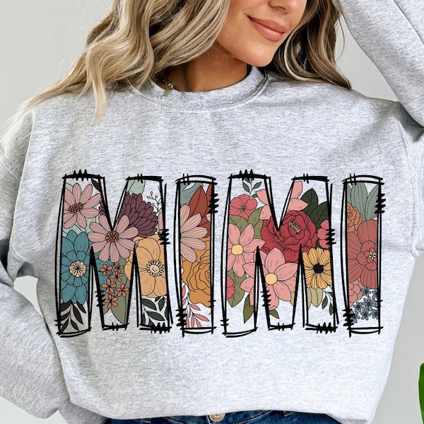 Mimi PNG Floral Sublimation Design, Mama png, Floral mimi png, Mothers Day Tshirt Design Digital Download File Png, Mama Floral Shirt