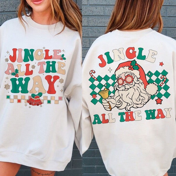 Jingle All The Way PNG, Christmas Season Png, Merry Claus PNG, Christmas png, Retro Christmas PNG Shirt, Retro png, Christmas 2023