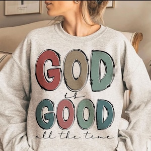 Gott ist gut die ganze Zeit PNG Sublimationsdesign, Ostern png, Bibel Vers png, Jesus Sublimation, Christian Shirt png, digitaler Download, png