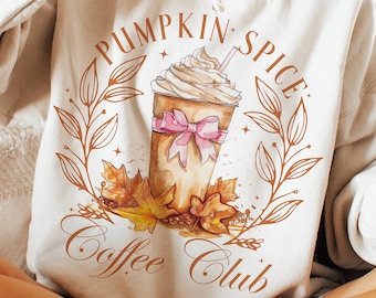 Coquette Pumpkin Spice Png,Fall Png,Trendy fall design,Pumpkin spice png,Fall design,Coquette,Aesthetic png,Autumn PNG,Pumpkin Patch png