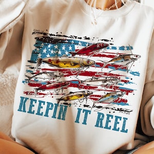 Bandera de pescado de América Png, Keepin' it reel Png, Hooker png, Retro America Png, 4 de julio PNG, Diseño de sublimación del 4 de julio, Png patriótico