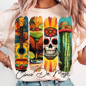 Crâne en sucre Cinco De Mayo Png, Tequila Mexique Png, Margarita Tacos Png, Chapeau mexicain Png, Fête mexicaine, Bitchachos Png, Festival 2025 png