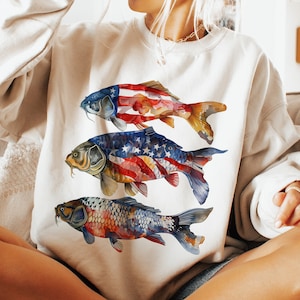 America Fish Png, Retro America Png, 4 juillet PNG, Design par sublimation 4 juillet, Hooker America Png, Png patriotique, États-Unis png