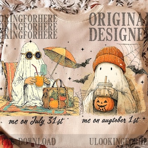 Ghost Summer Halloween png, Funny summer Halloween Png,Vintage Summer png, Halloween cocktail summer png, summer Shirt png, Retro