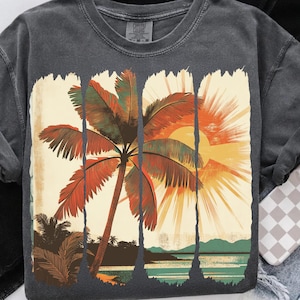 Atardecer PNG, Verano Png, Verano Retro Png, Playa Png, Hola Verano Png, Vacaciones De Verano Png, Sublimación De Verano Tropical, popular ahora png