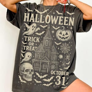 Conceptions de chemise d'Halloween, png d'Halloween vintage, Halloween Png, Halloween tendance png, horreur png, saison fantasmagorique, affiche de chemise d'Halloween populaire