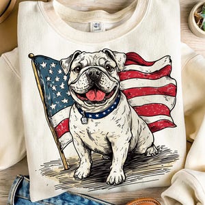 Bulldog americano, bandeira dos EUA, bandeira americana png, camisa da América, na moda, camisa Bulldog, EUA png, eua svg, 4 de julho, América png, amante de Bulldog, EUA