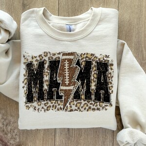 Football Mama lightning bolt Png, Touchdown Season Shirt Png, Football Leopard Png, Football Mom Png, Game Day Sublimation Designs, Leopard image 2