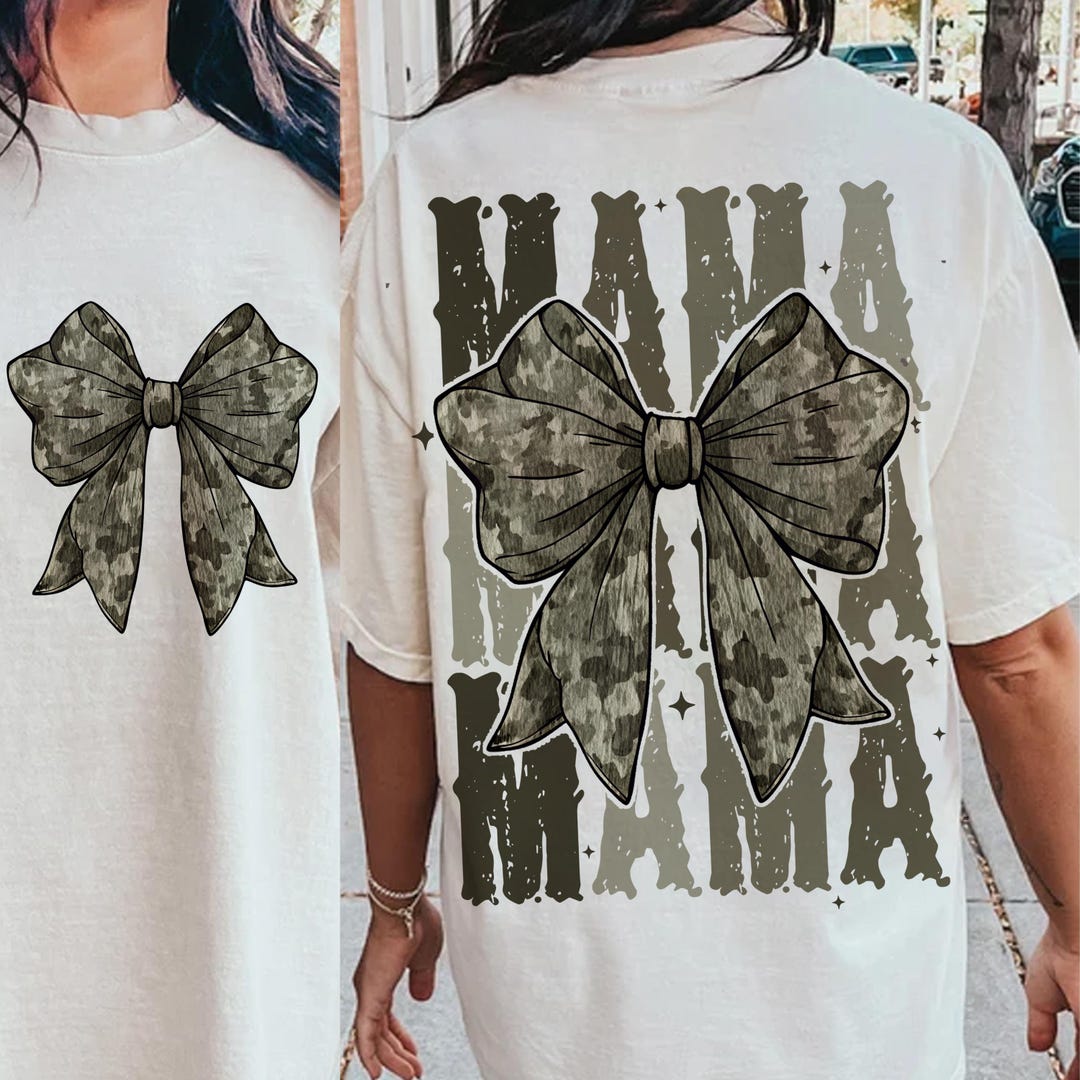 Mama Camo Coquette Bow PNG, Old School Camo Png, Girls Camo Bow Png ...