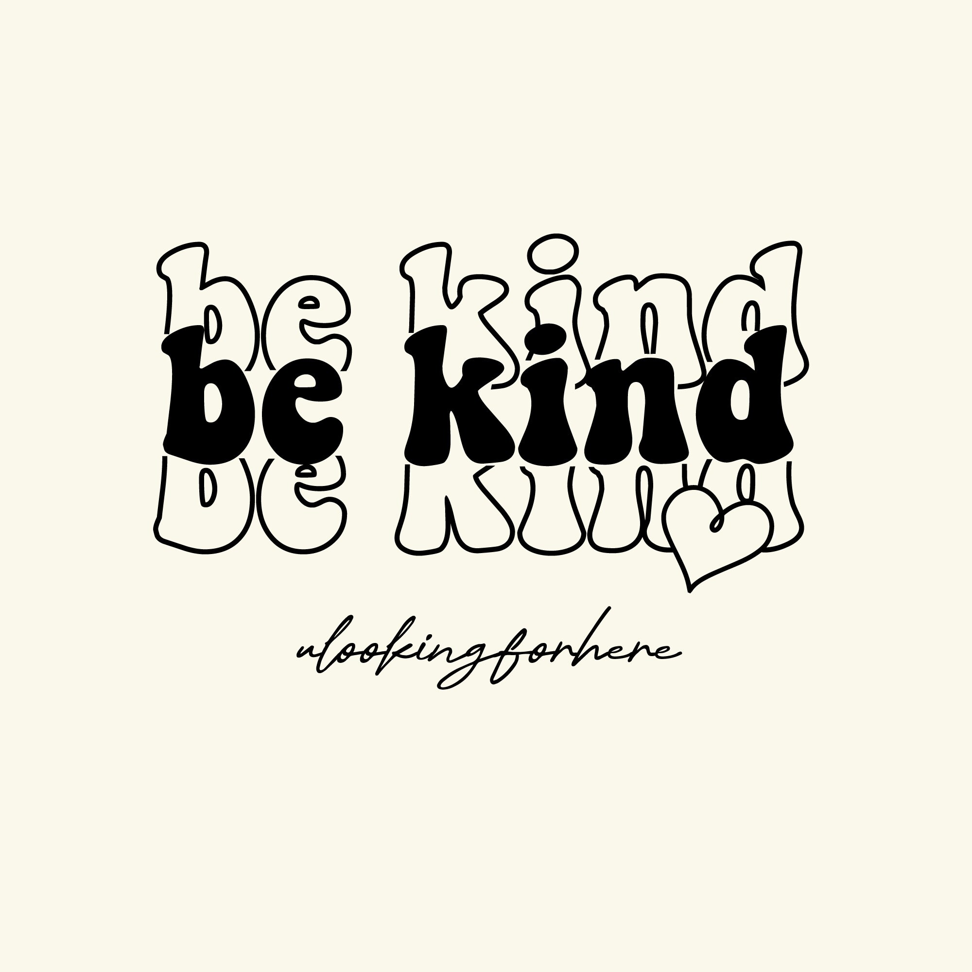 Be Kind SVG File Instant Download Be Kind Cut File for Etsy