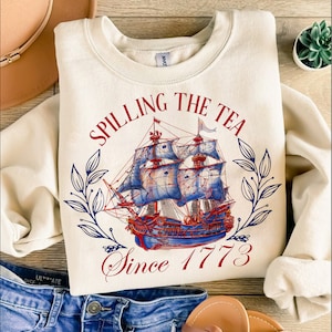 Spilling The Tea Since 1773 png, American Freedom png, Patriotic png, Independence Day png, 4th Of July png, Retro 4th of july, png designs