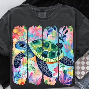 Boho Blumen Meeresschildkröte PNG, Sommer Kleinkind Png, Schildkröte Png, Strand Png, Schildkröte Png, Nautische Sublimationsentwürfe, Fischer Ästhetik Png