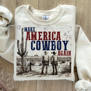 Crea America Cowboy Again PNG, Png occidentale, Png del 4 luglio, Png occidentale del 4 luglio, Png del 4 luglio, Png americano, Disegni di sublimazione