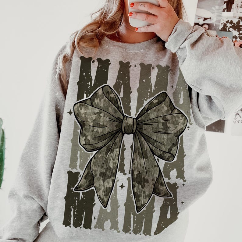 Mama Camo Coquette Bow PNG, Old School Camo Png, Girls Camo Bow Png ...
